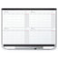 Quartet Prestige 2 Magnetic 4 Month Calendar Dry-Erase Whiteboard, 36" x 24", Aluminum Frame With Graphite Finish