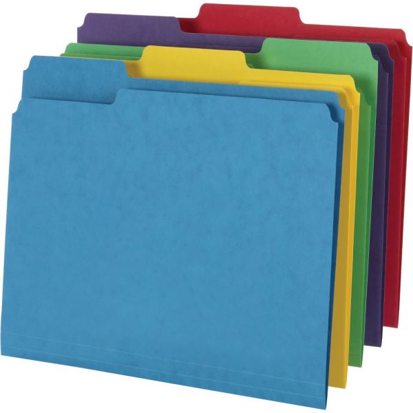 Pendaflex 1/3 Tab Cut Letter Classification Folder - 8 1/2" x 11" - 14 pt. - Assorted - 50 / Box Main image