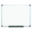 MasterVision Value Melamine Dry Erase Board, 36" x 48", White Surface, Satin Aluminum Frame