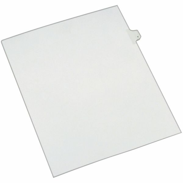 Avery Side-Tab Legal Index Exhibit Dividers, Tab Title 7, White, Pack Of 25 Main image