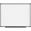 Lorell Magnetic Dry-Erase Whiteboard Combo Board, 48" x 36", Aluminum Frame With Black Finish