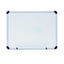 Universal Modern Melamine Dry Erase Board with Aluminum Frame, 24" x 18", White Surface, Satin Aluminum Frame