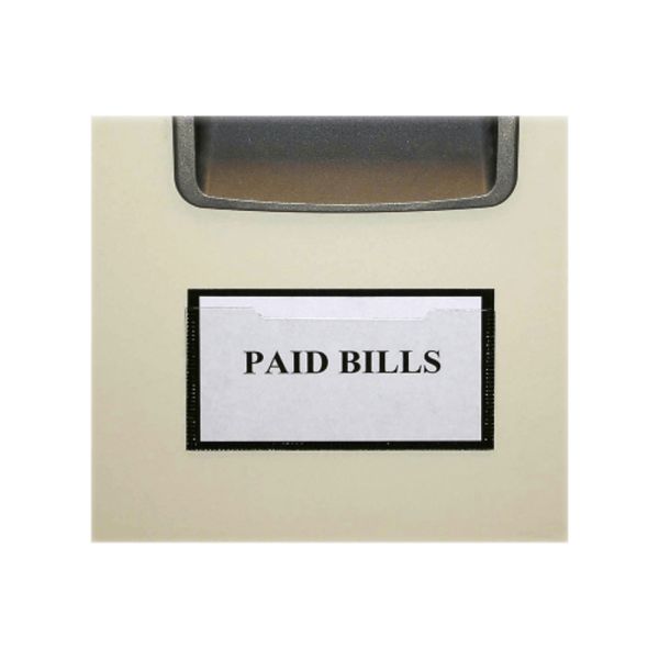 Tatco Magnetic Label Holders, 2 3/8" x 4 3/8", White, Pack Of 10