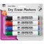 Charles Leonard Chisel Tip Dry Erase Markers - Black, Blue, Red, Green Ink - 4 / Pack