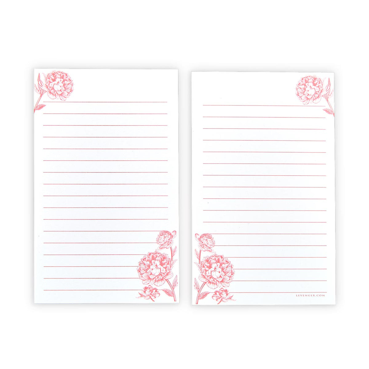 Peonies Ruled 3 x 5 Cards (set of 50)
