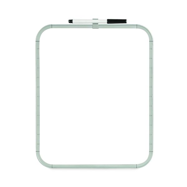 MasterVision Magnetic Dry Erase Board, 11" x 14", White Surface, White Plastic Frame