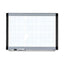 Lorell Magnetic Unframed Dry-Erase Whiteboard With Grid Lines, 48" x 36", Ebony/Silver Metal Frame