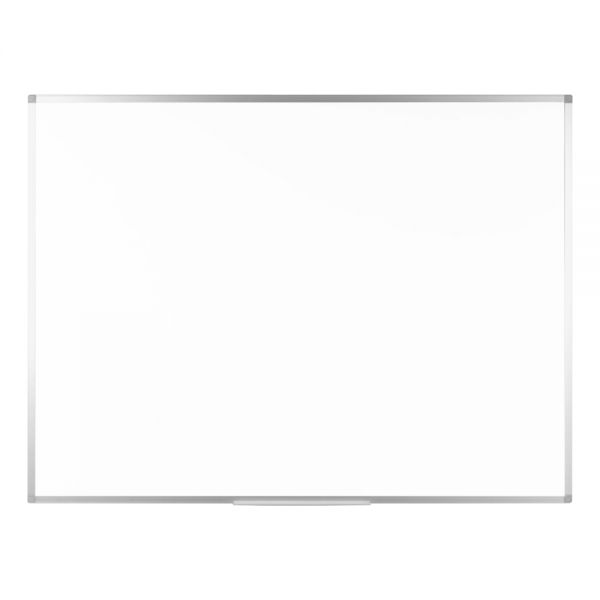 Bi silque Ayda Magnetic Dry-Erase Whiteboard, 48" x 36", Aluminum Frame With Silver Finish
